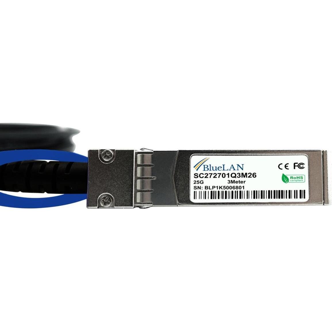 Thumbnail - CBO Sonicwall SFP28-DAC-3M kompatibles BlueLAN DAC SFP28 SC272701Q3M26, Transceiver, Schwarz
