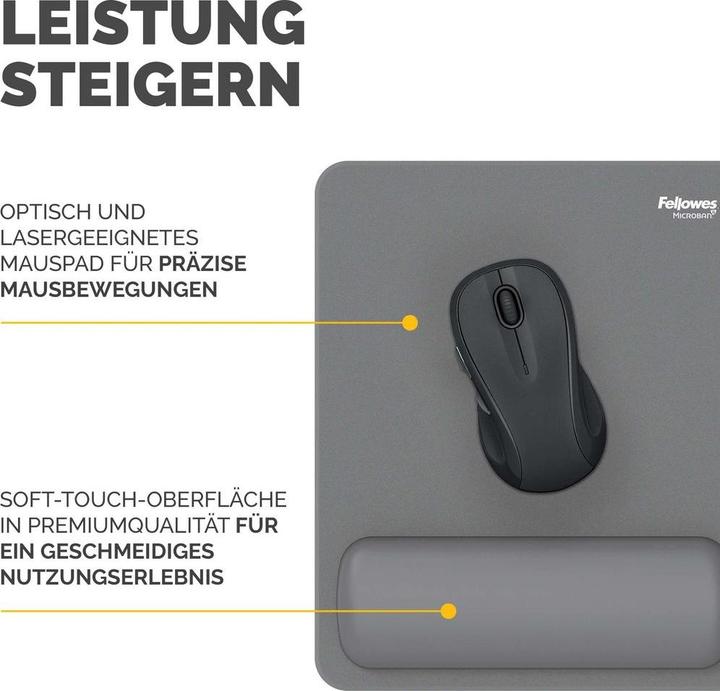 Produktbild Fellowes Breyta Mauspad grau mit Handgelenkauflage