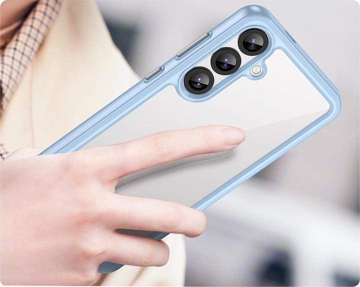Actual product image Hurtel Back panel cover Outer Space Case for Samsung Galaxy A36 Cover with Flexible Frame - Blue (Samsung Galaxy A36)