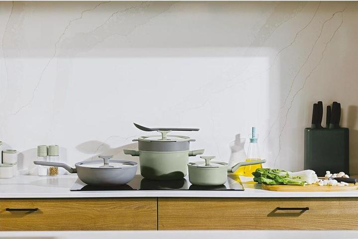 Productafbeelding BergHoff Koekenpan anti-aanbak Balance Moonmist 20cm (Koekenpan, Aluminium, 20 x 5.50 cm)