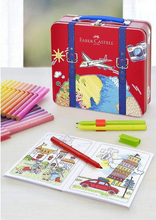 Produktbild Faber-Castell Filzstifte Connector Reisekoffer (Mehrfarbig, 40 x)
