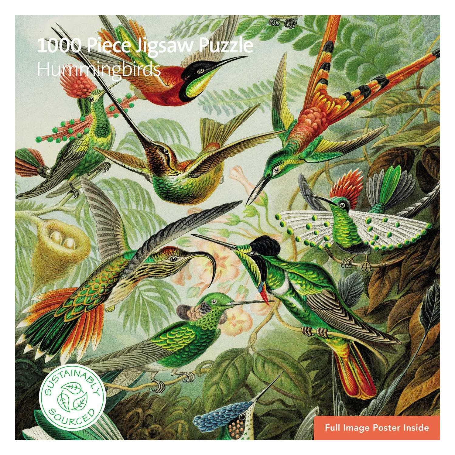 Adult Sustainable Jigsaw Puzzle V&a, Hummingbirds