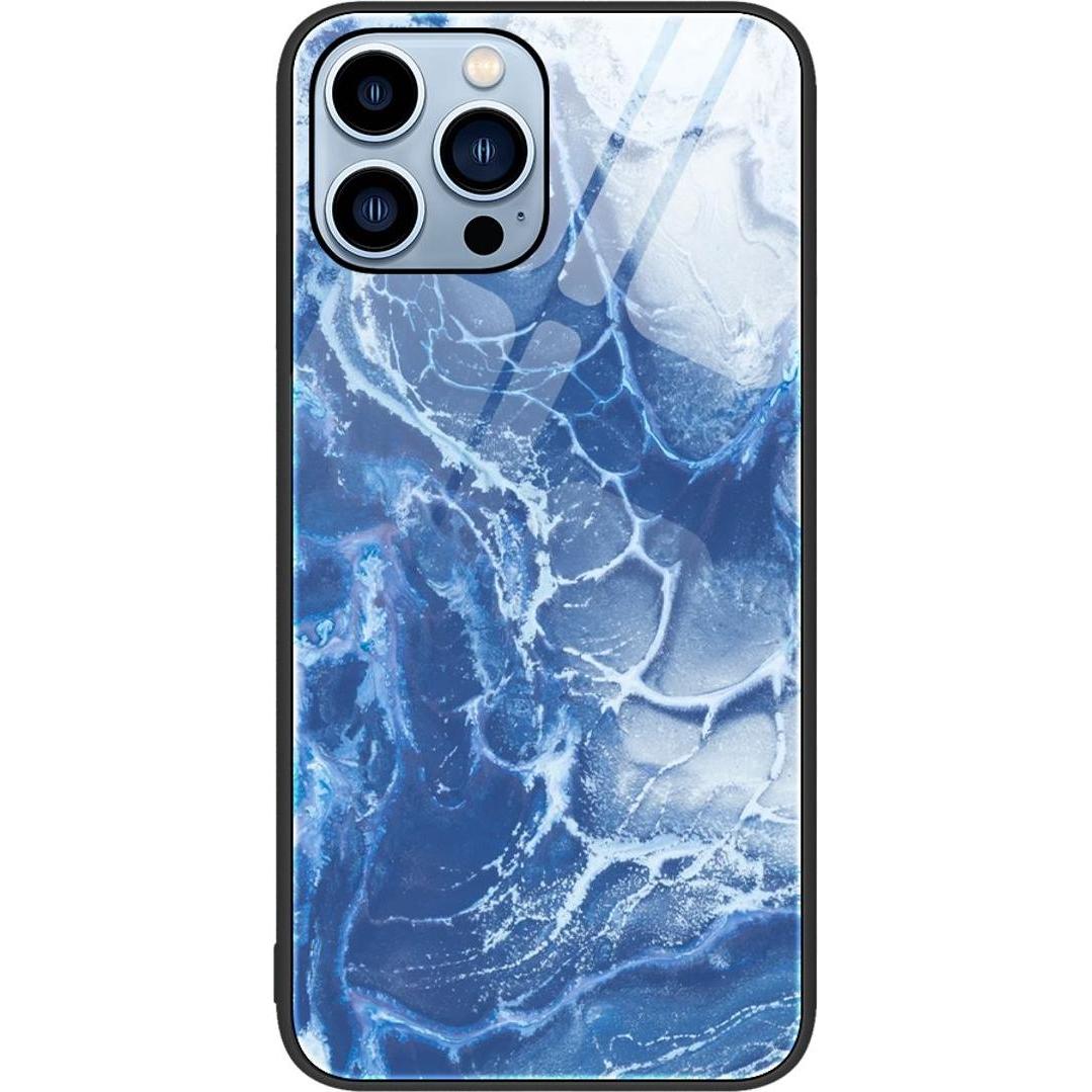 König Design Hülle Handy Schutz für Apple iPhone 12 13 14 Pro Max mini Plus Case Glas Cover (Apple iPhone XS Max), Smart...