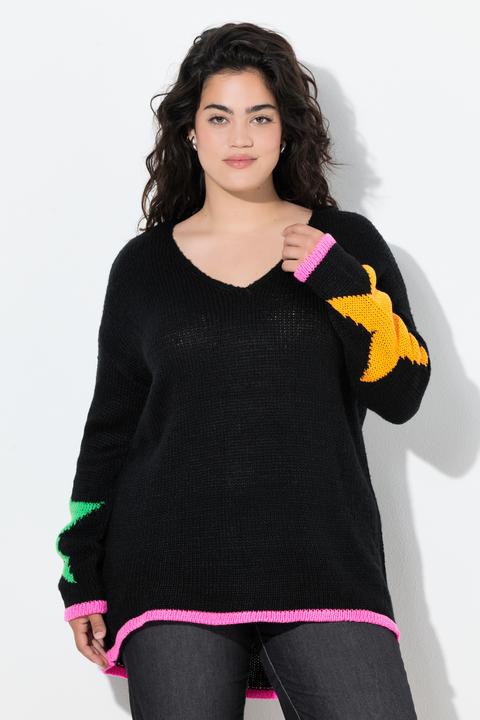 Produktbild Angel of Style Pullover, Loose Fit, Neon Rückenstern (56)