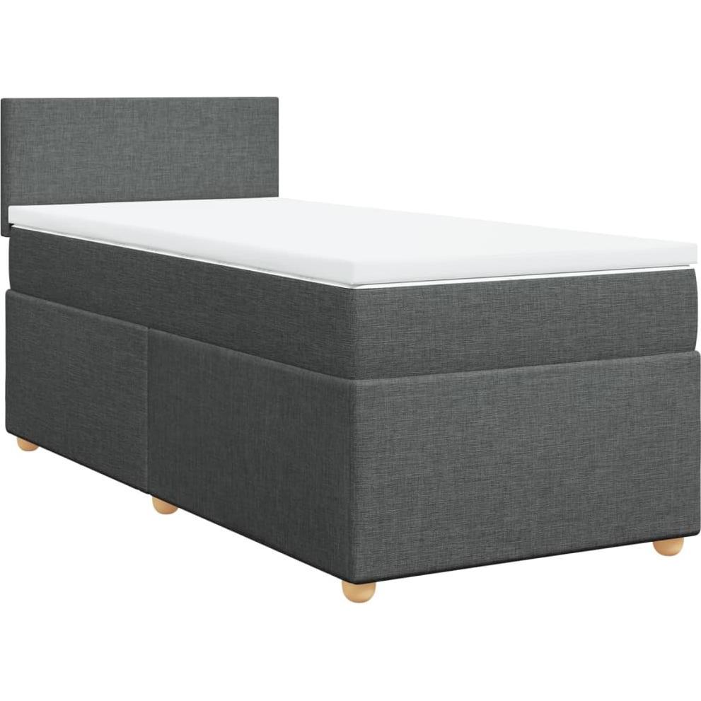 Thumbnail - VidaXL, Bett, Bo x springbett mit Matratze 80 x 200 cm Stoff (80 x 200 cm)