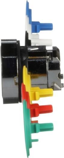 Produktbild Schneider Electric 22mm Pushbutton Flush 6 Coloured Caps