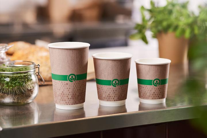 Produktbild Biopak Kaffeebecher Melli Double Wall 2.4 dl - Plastikfreie Beschichtung (25 x)
