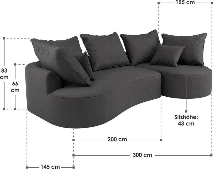 Produktbild Juskys Sofa Tirano (2-Sitzer)