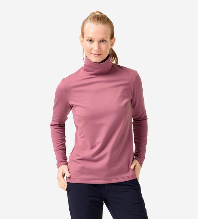 Actual product image Inesis Damen Unterziehpullover mit Rollkragen Golf CW500 dunkelrosa (M)