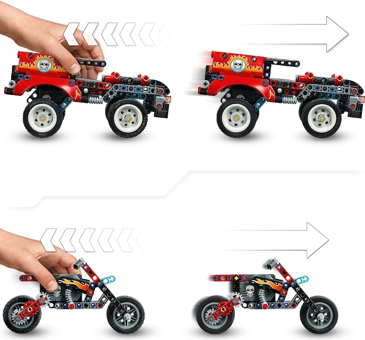 Actual product image LEGO Stunt show with truck and motorcycle (42106, LEGO Technic)