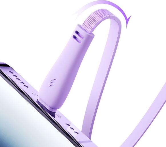 Actual product image Joyroom S-A40 Colorful Series 3in1 retractable cable USB-A to USB-C / Lightning / microUSB 1m - whit (1 m)