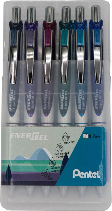 Produktbild Pentel EnerGel Tintenroller 6er Set Ocean (Assortiert, 6x)