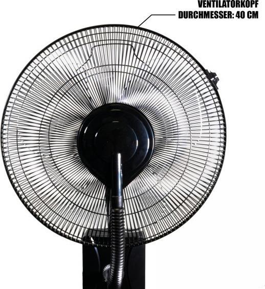 Produktbild IHP MAUK 16" Ventilator mit Sprüh - Nebel - Kühlung 80W 1,2L Überhit
