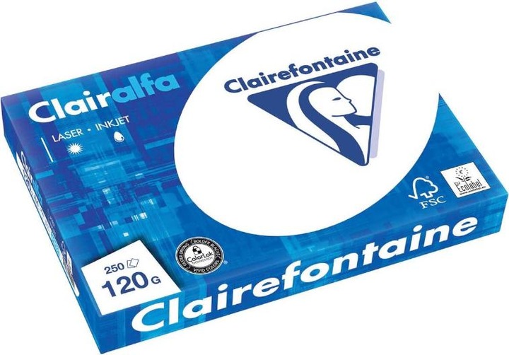 Actual product image Clairefontaine Clairalfa (120 g/m², 250 x, A4)