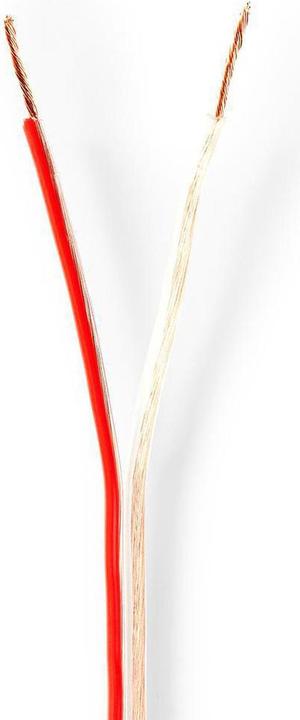 Productafbeelding Nedis Luidsprekerkabel| 2x 0,75 mm²| Koper| 100,0 m| Rond| PVC| Transparant| - Verlenging (100 m, 0.75 mm²)
