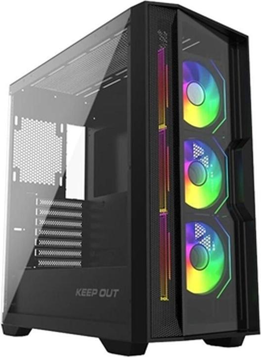 Keep Out Gaming ATX Semi-Tower Gehäuse KEEP OUT KO XC-500 Schwarz (ATX, E-ATX, mATX, Mini-ITX)