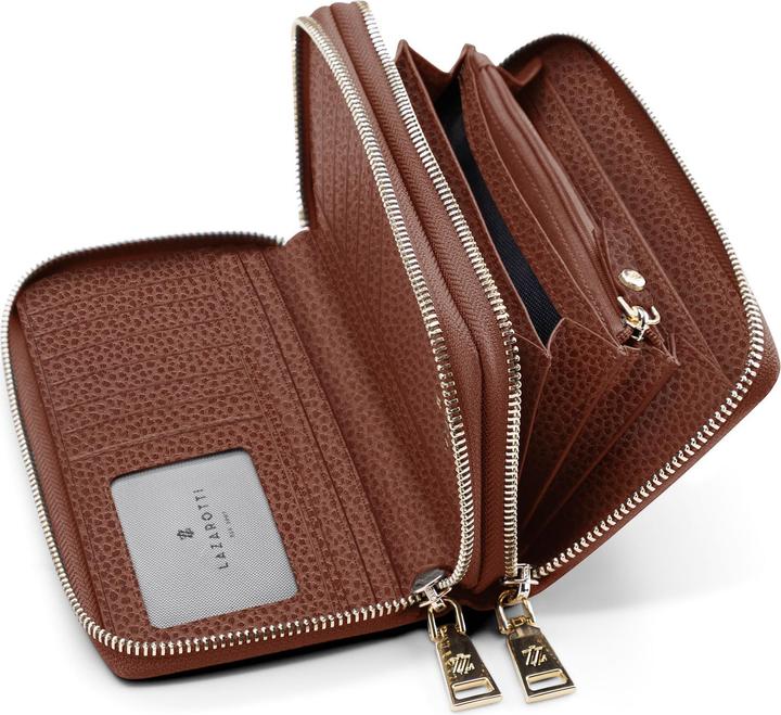 Actual product image Lazarotti Bologna Leather wallet RFID protection leather 20 cm