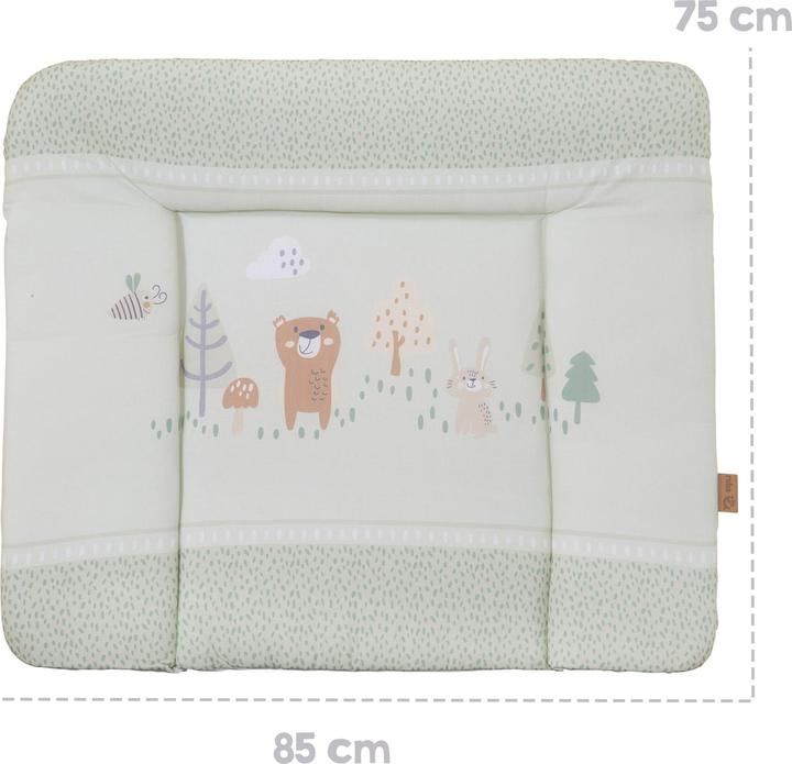 Actual product image Roba Wickelauflage soft Woodland Buddies (85 x 75 cm)