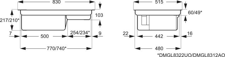 Produktbild Electrolux DMSL8350UO (83 cm, Induktionskochfeld)