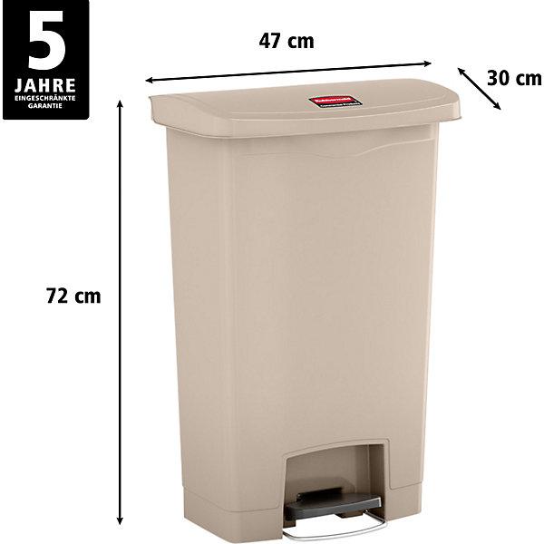 Image du produit Rubbermaid Poubelle à pédale (50 l)