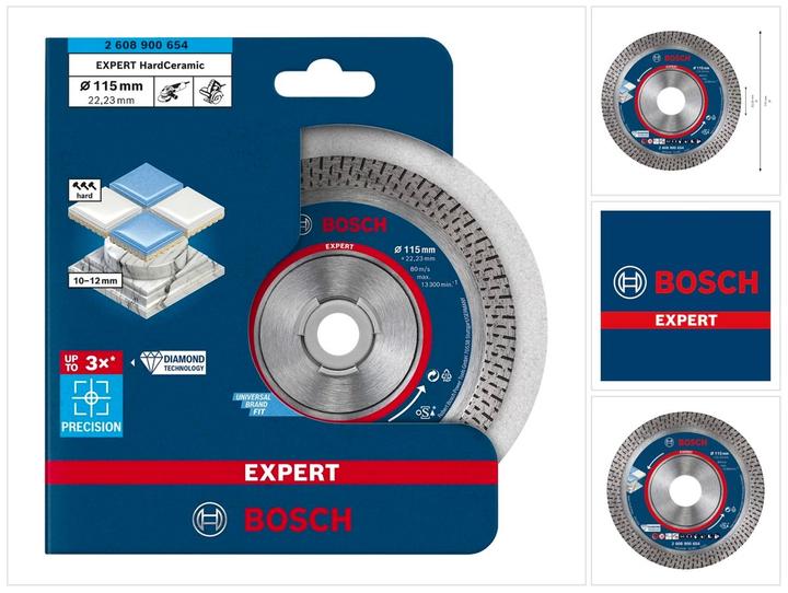 Productafbeelding Bosch Professional Zubehör Expert HardCeramische diamantdoorslijpschijven, 115 x 22,23 x 1,4 x 10 mm