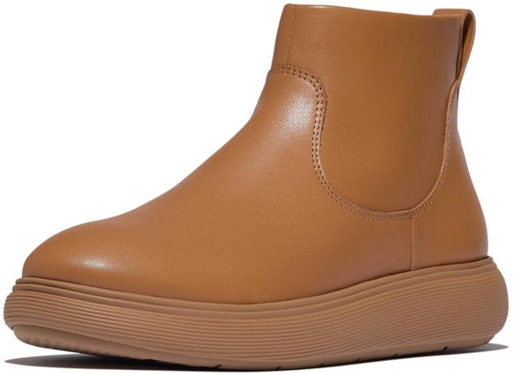 Actual product image Fitflop IQ-Comff Leather Zip Ankle Boots (39)