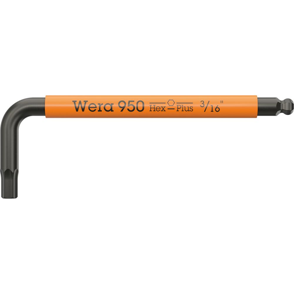 Wera, Sechskantschlüssel, 950 SPKS Multicolour Hex-Plus 3/16"