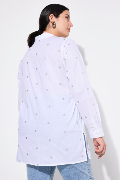 Produktbild Studio Untold Hemdbluse, Boxy Shape, Silver Hearts (50, 52)