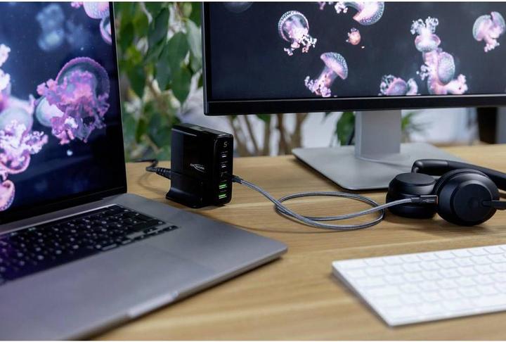 Actual product image Ansmann Desktop USB Charger 5 Ports Qc Type C Pd 140w (140 W, 5 ports)