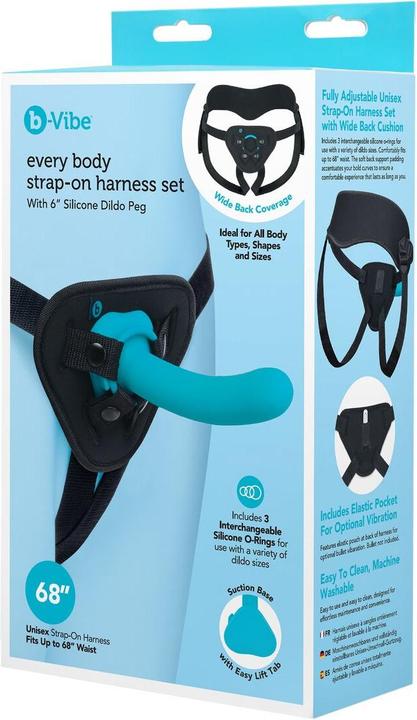 Actual product image Earthly Body Strap-On Dildo B-Vibe