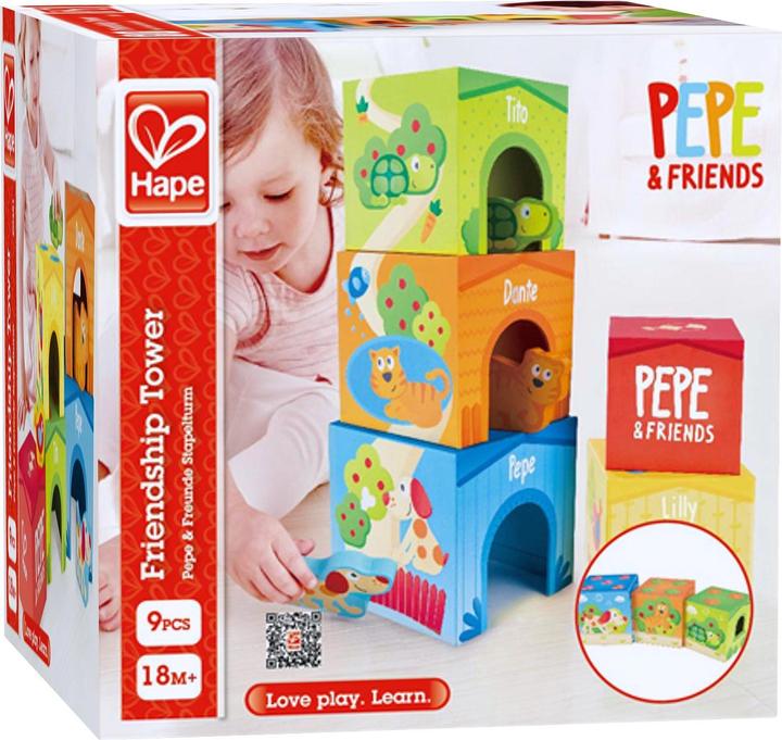 Produktbild Hape Pepe & Friends Stapelturm