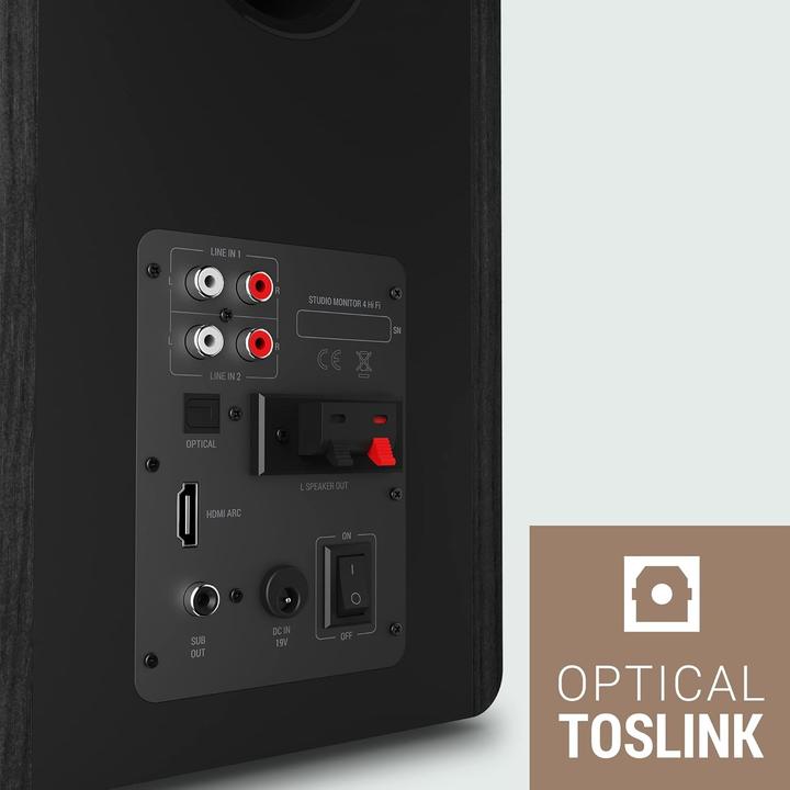 Immagine prodotto Energy Sistem Studio Monitor 4 Hi-Fi, Sestava dvou 2.0 aktivních regálových reproduktorů,DSP s různ (Attivo, Coppia, 1x 50 W)