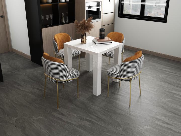 Image du produit SalesFever Table à manger blanc brillant (80 x 80 x 76 cm)
