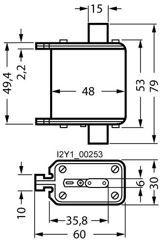 Produktbild Siemens SITOR Sicherung 3NE8 63A 690V Grösse 00 (63 A)