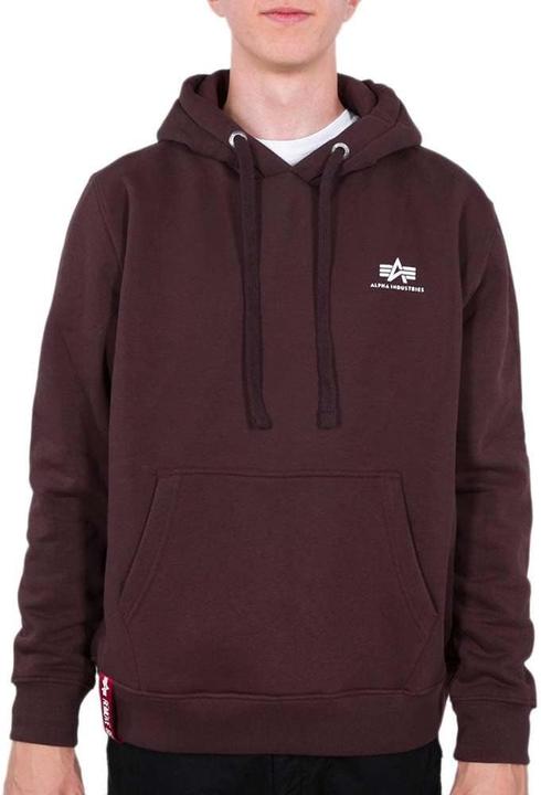 Actual product image Alpha Industries Basic Hoody Small Logo Hooded Sweater (XS)