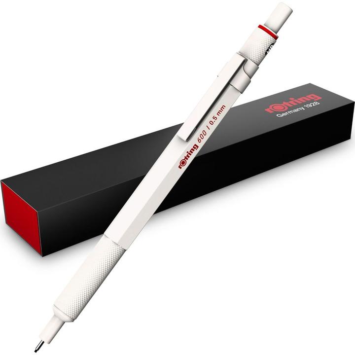 Actual product image Rotring 600 Feinminenstift metallic-perlweiss 0,5 mm (0.50 mm, HB)