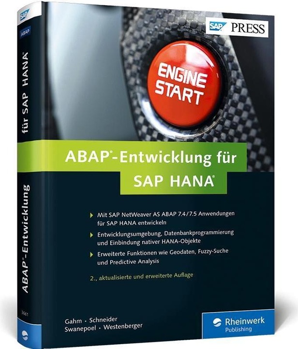 Image du produit ABAP-Entwicklung für SAP HANA (Allemand, Hermann Gahm, 2015)