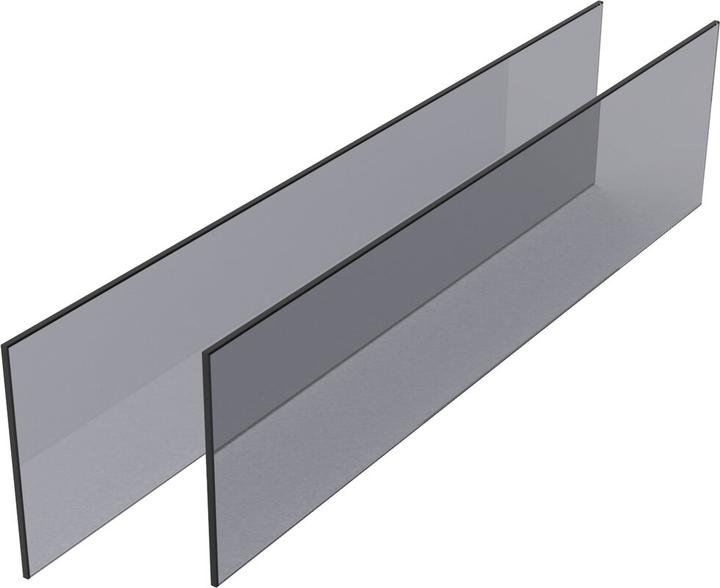 Peka Metall Set di pannelli in vetro temperato di sicurezza per la guida interna CONERO 168 H