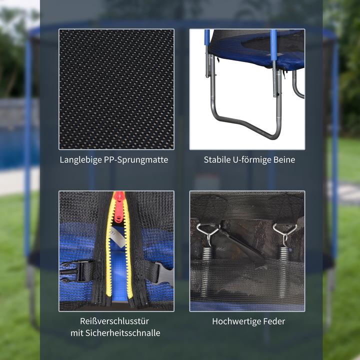 Produktbild Homcom Trampolin mit Sicherheitsnetz (244 cm)