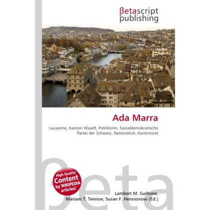 Ada Marra, Fachbücher