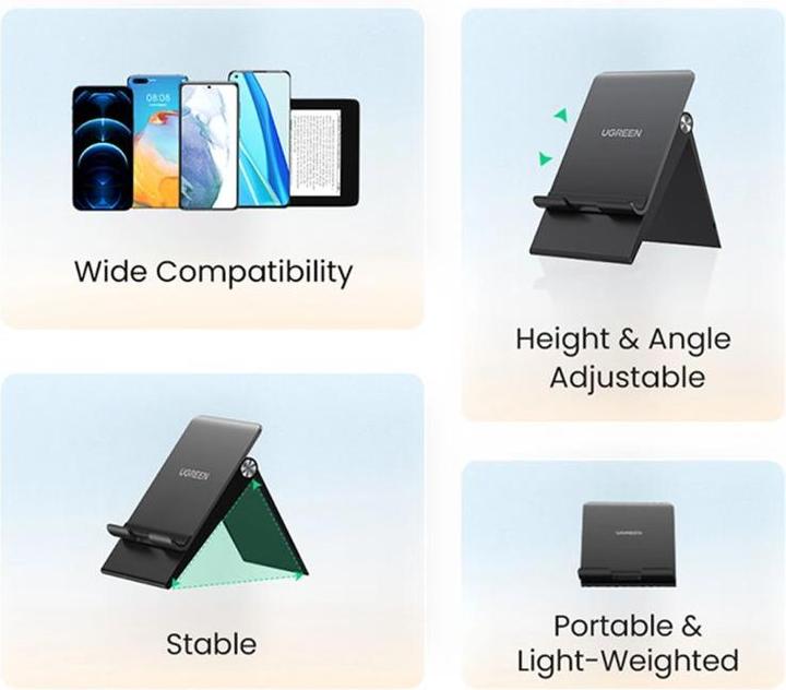 Image du produit Ugreen Support de téléphone multi-angle avec réglage de la hauteur