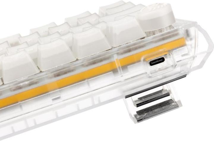 Produktbild Ducky One 3 Aura White SF Gaming Tastatur, RGB LED - MX-Silent-Red (DE, Kabelgebunden)
