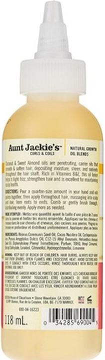 Immagine prodotto Aunt Jackie's Frizz Rebel con olio di cocco e mandorle dolci 118ml (118 ml)