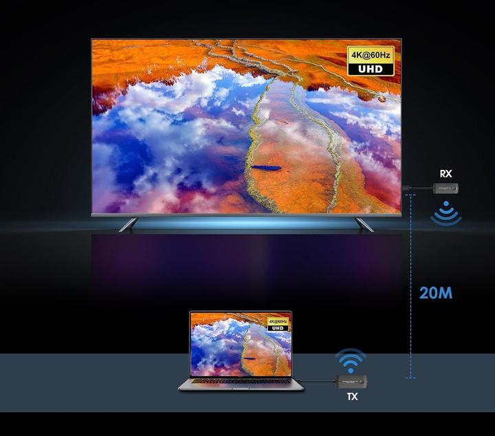 Image du produit Digitus PremiumCord 4K@60Hz HDMI Wireless extender na 20m