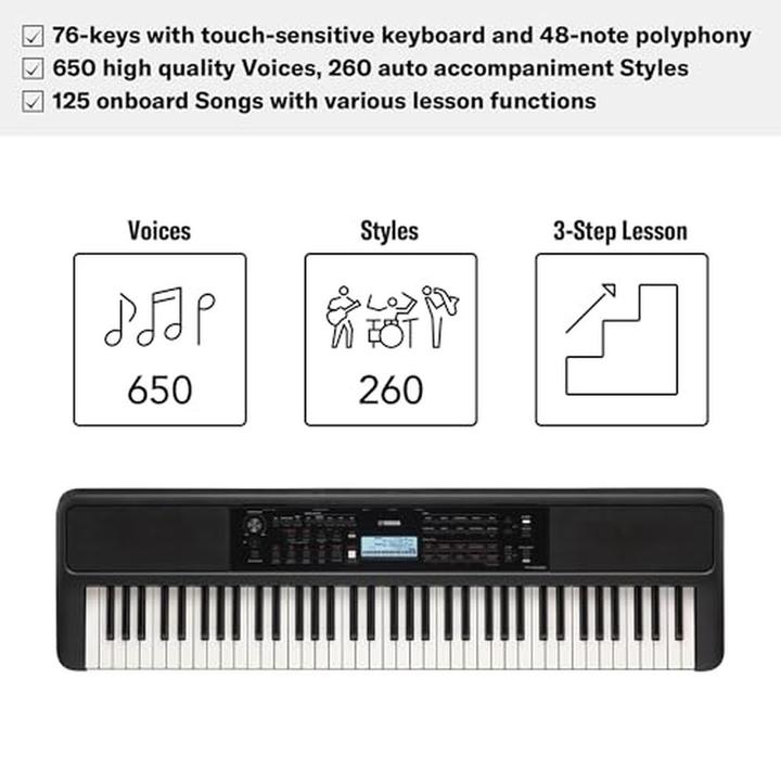 Actual product image Yamaha PSR-EW320 - Keyboard (76 Keys)