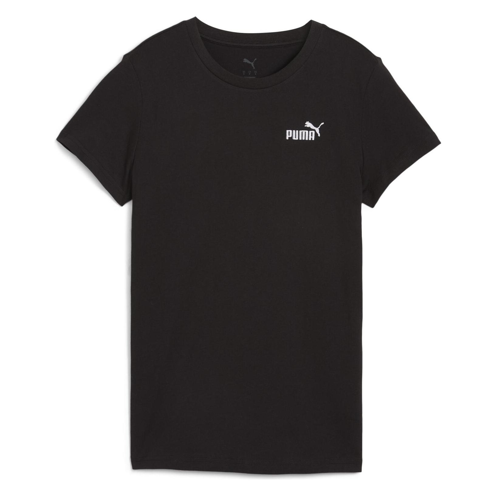 Puma, Vrouwen, Sportief Shirt, Ess Klein Nr. 1 Logo T-shirt (Xxl), Zwart, Xxl
