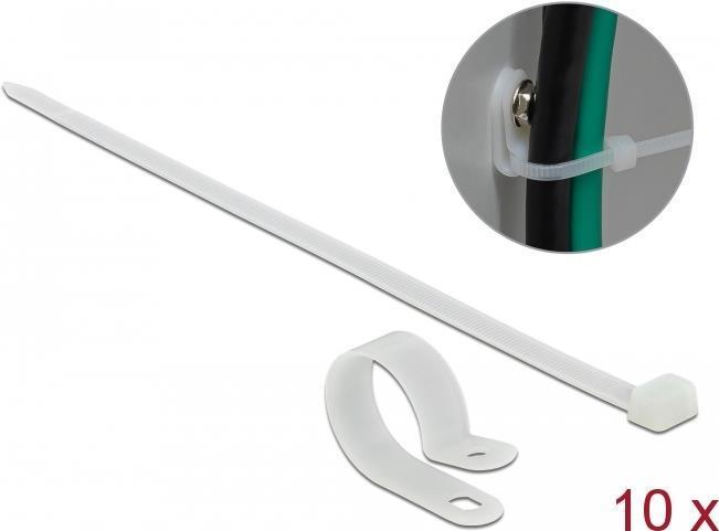 Actual product image Delock Cable tie kit - 30 cm - white (300 mm, 10 pcs.)
