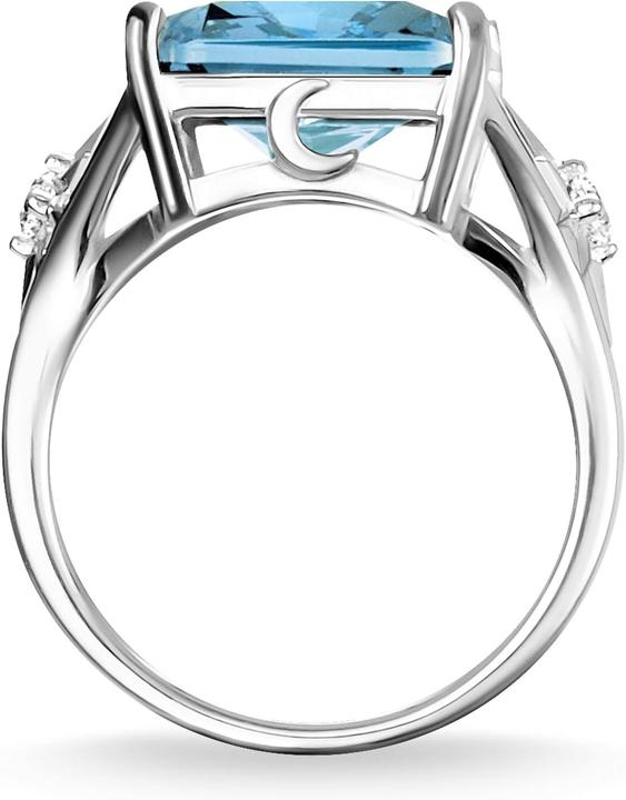 Actual product image Thomas Sabo Ring stone blue large with star (54, 925 Silver)