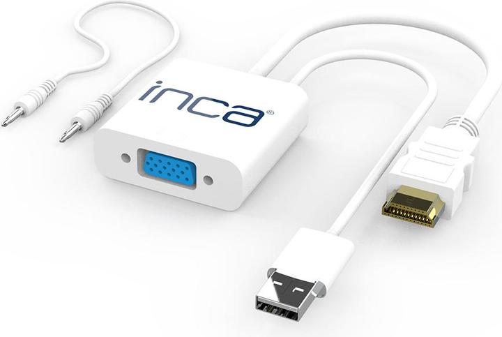 Actual product image Inca Adapter IVTH-01 VGA to HDMI (+USB and audio cable) (HDMI, USB, VGA)