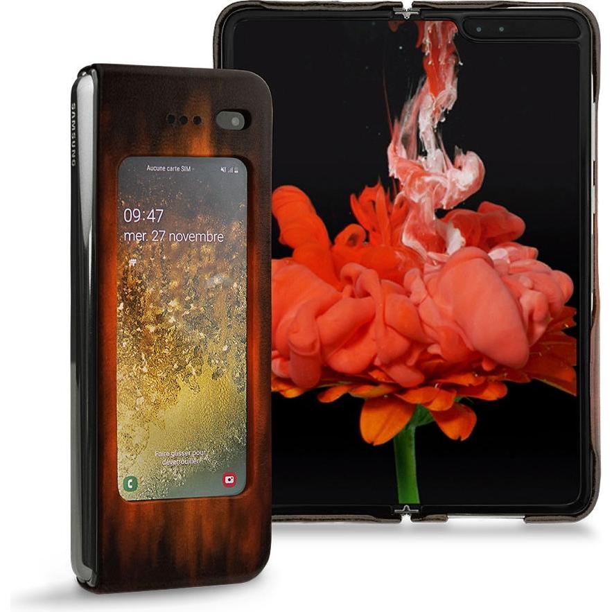 Thumbnail - Noreve Lederschutzhülle (Samsung Galaxy Fold), Smartphone Hülle, Violett